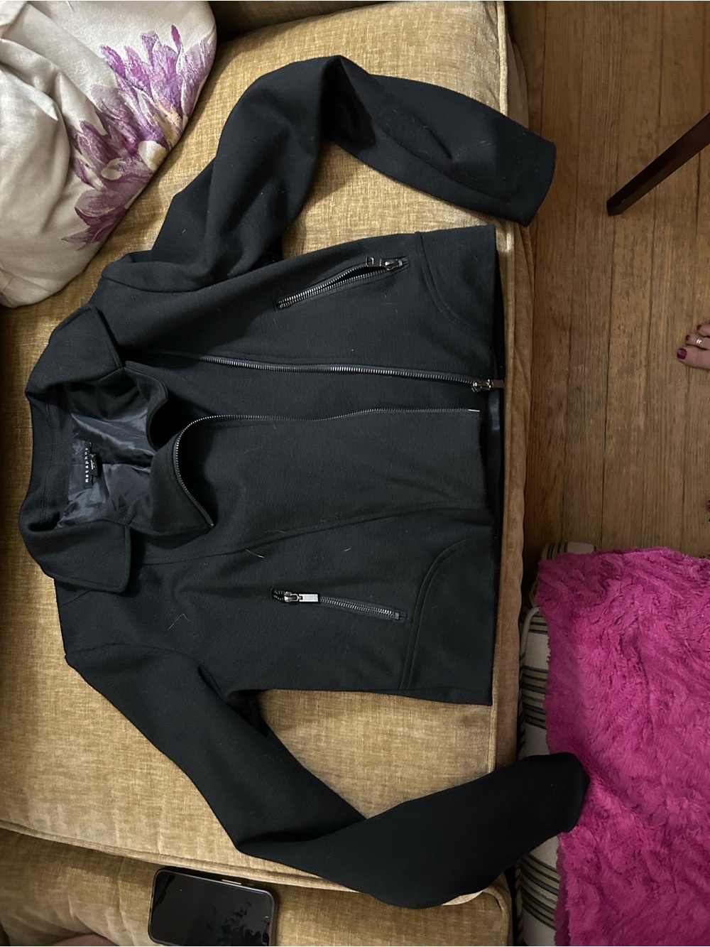 Metaphor Black moto Jacket medium